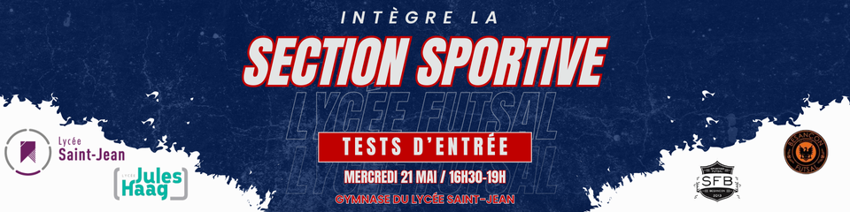 Section sportive futsal bandeau