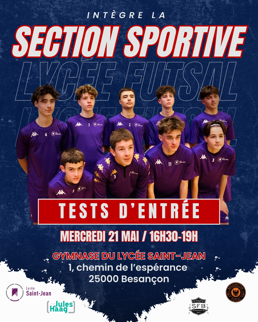 Section sportive futsal